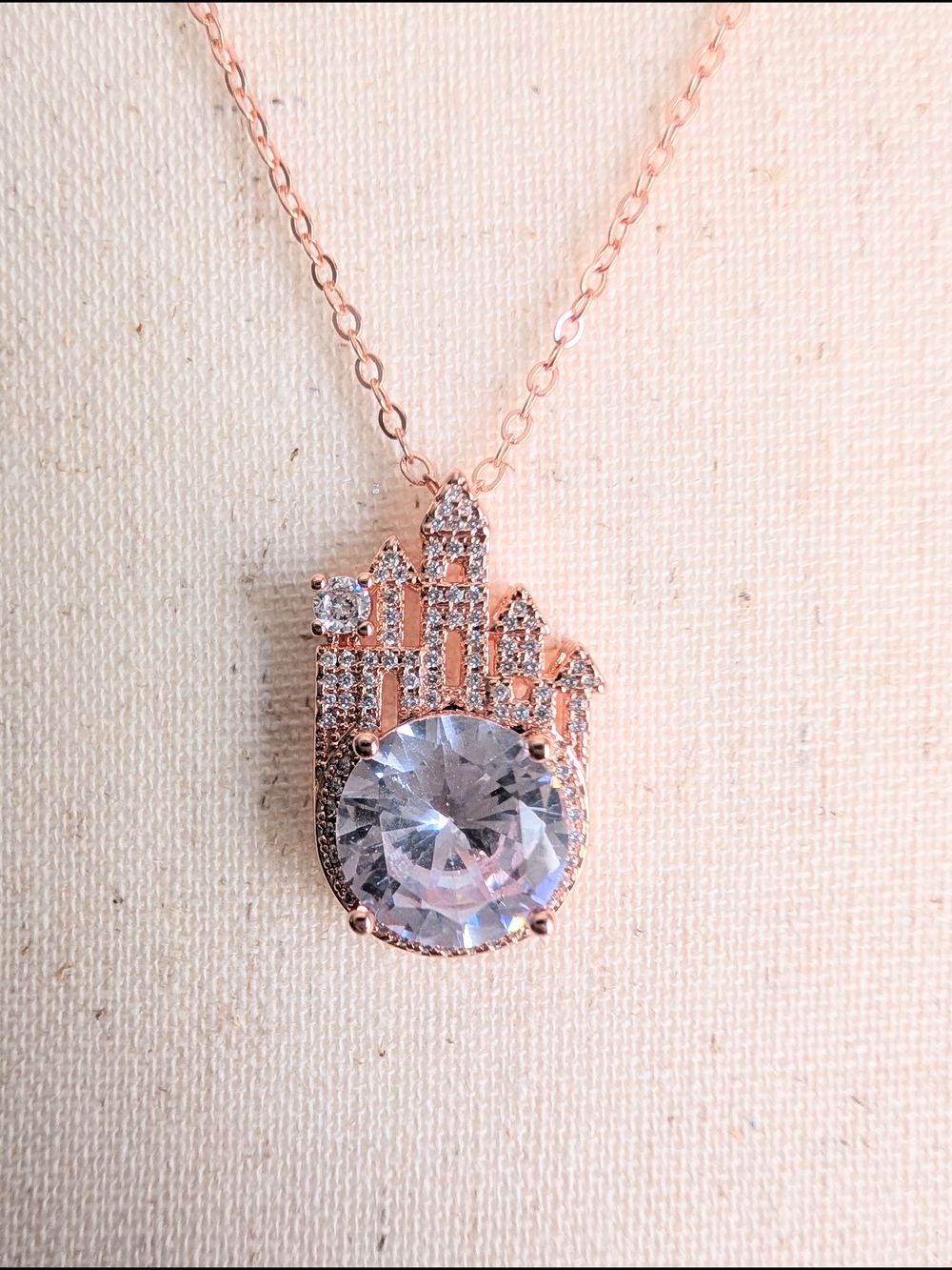 Magic Kingdom theme Castle Necklace - CZ